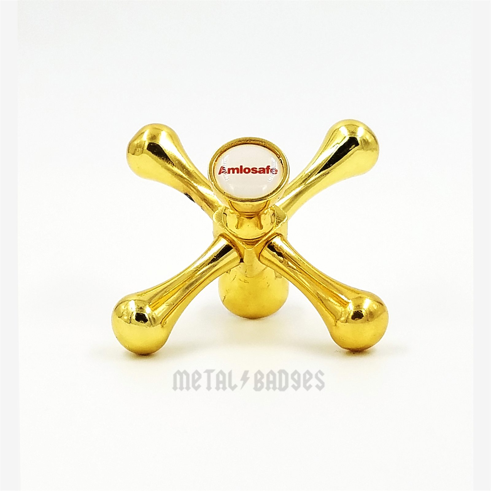 Custom Gold Metal Crest Badge
