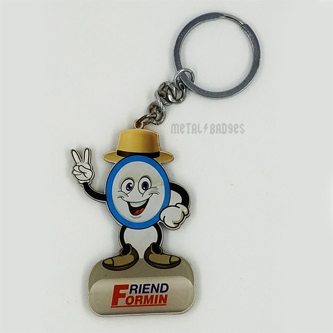 Custom Mascot Keychain - Enamel Colour finish, Metal Keychains by Metal Badges