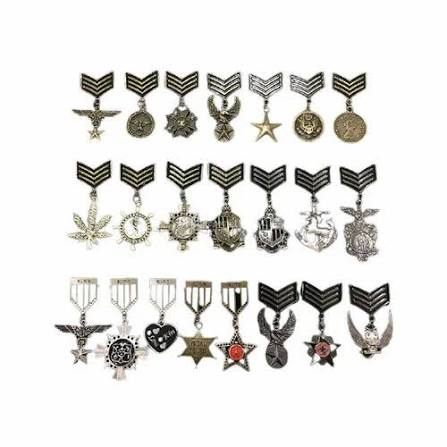 Indian Army Badge - Design 33 - Polished Gold finish, Defence by Metal Badges
