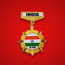 Indian Army Badge - Design 35 - Polished Gold finish Defence | Metal Badges