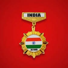 Indian Army Badge - Design 35 - Polished Gold finish, Defence by Metal Badges