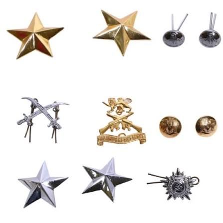 Indian Army Badge - Design 41 - Polished Gold finish Defence | Metal Badges