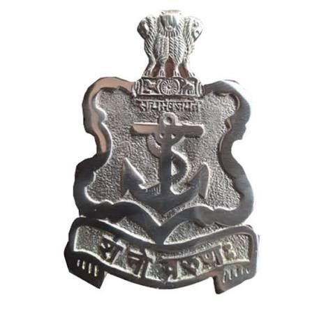 Indian Navy Badge - Design 52 - Polished Gold finish Defence | Metal Badges