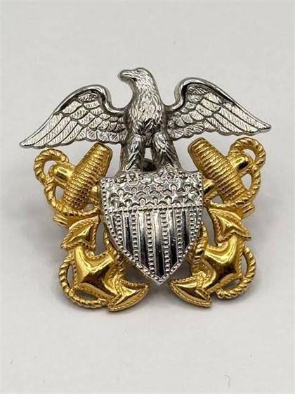 Indian Navy Badge - Design 55 - Polished Gold finish Defence | Metal Badges