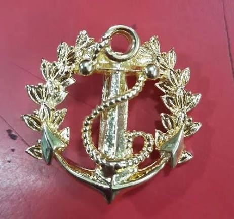 Indian Navy Badge - Design 62 - Polished Gold finish Defence | Metal Badges