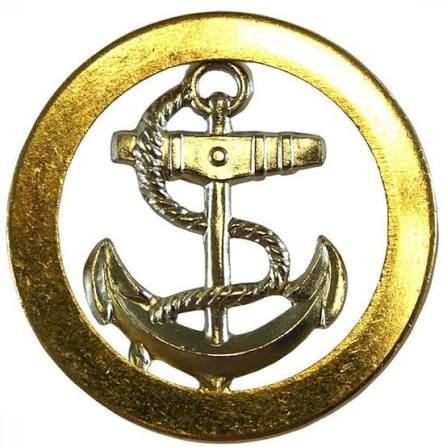Indian Navy Badge - Design 64 - Polished Gold finish Defence | Metal Badges