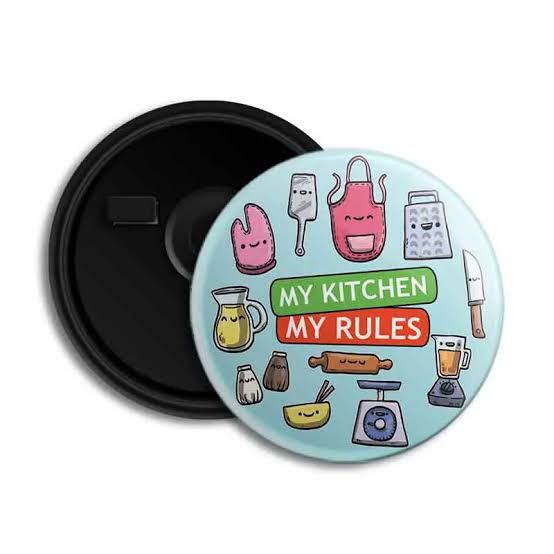Custom Fridge Magnet - Design 04 - Enamel Colour finish Fridge Magnets | Metal Badges