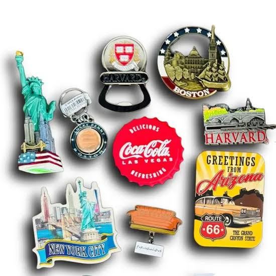 Custom Fridge Magnet - Design 05 - Enamel Colour finish Fridge Magnets | Metal Badges