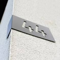 Building & Room Signboard - Design 04 - Brushed Steel finish Hospitality | Metal Badges