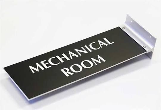 Building & Room Signboard - Design 11 - Brushed Steel finish, Hospitality by Metal Badges