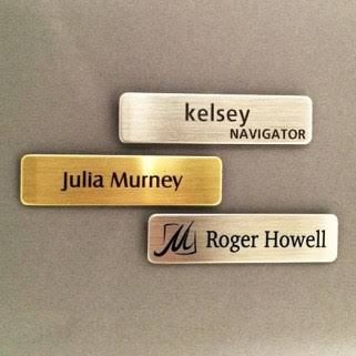 Hotel Name Plate - Design 24 - Brushed Steel finish Hospitality | Metal Badges