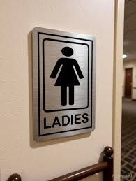 Metal Toilet Sign - Design 94 - Brushed Steel finish, Hospitality by Metal Badges