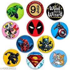 Cartoon Metal Badge - Design 02 - Enamel Colour finish Kids | Metal Badges