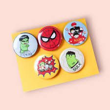 Cartoon Metal Badge - Design 11 - Enamel Colour finish, Kids by Metal Badges