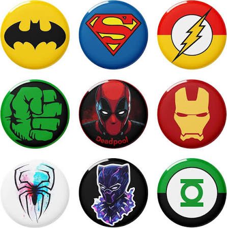 Cartoon Metal Badge - Design 12 - Enamel Colour finish, Kids by Metal Badges
