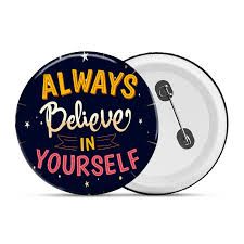 Positive Message Badge - Design 29 - Enamel Colour finish, Kids by Metal Badges