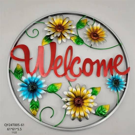 Garden & Door Sign - Design 13 - Brushed Steel finish, Real Estate by Metal Badges