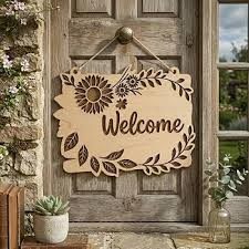 Garden & Door Sign - Design 14 - Brushed Steel finish, Real Estate by Metal Badges