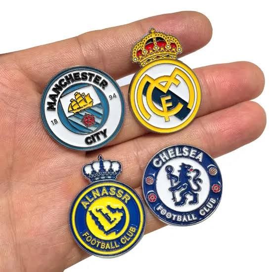 Team Badge - Design 50 - Antique Gold finish, Sports by Metal Badges