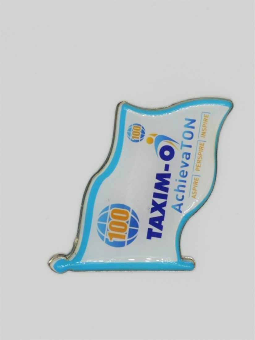 Achievaton Flag Enamel Pin - Epoxy Coated finish, Enamel Lapel Pins by Metal Badges
